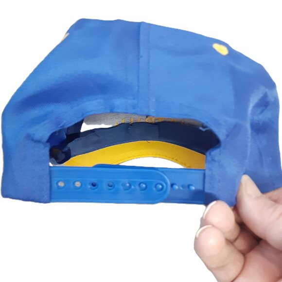 Australia Cap Kangaroo Blue Yellow Polyester Adjustable Strap OSFM - Picture 5 of 8